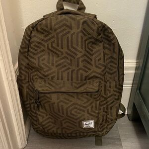 Herschel Supply Company Geometric Pattern Backpack - Olive and Brown